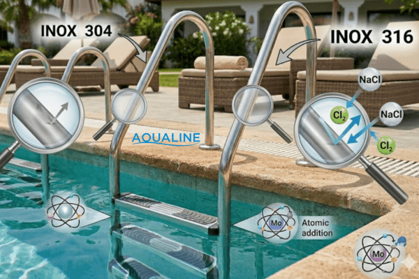 Thang Inox Hồ Bơi 304/316