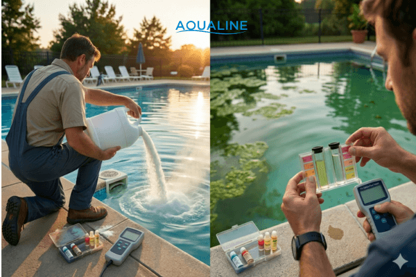 Sai lầm khi vận hành hồ bơi: Lạm dụng hóa chất xử lý nước