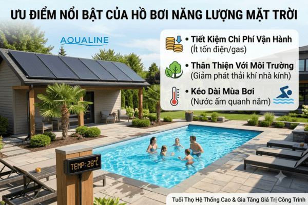 Ưu Điểm Nổi Bật Của Hồ Bơi Năng Lượng Mặt Trời
