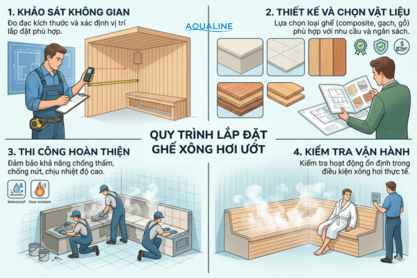 Quy Trình Lắp Đặt Ghế Xông Hơi Ướt
