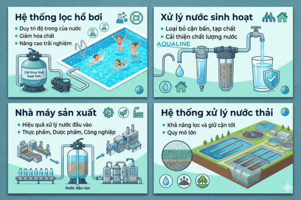 Ứng dụng của cát thủy tinh hoạt tính