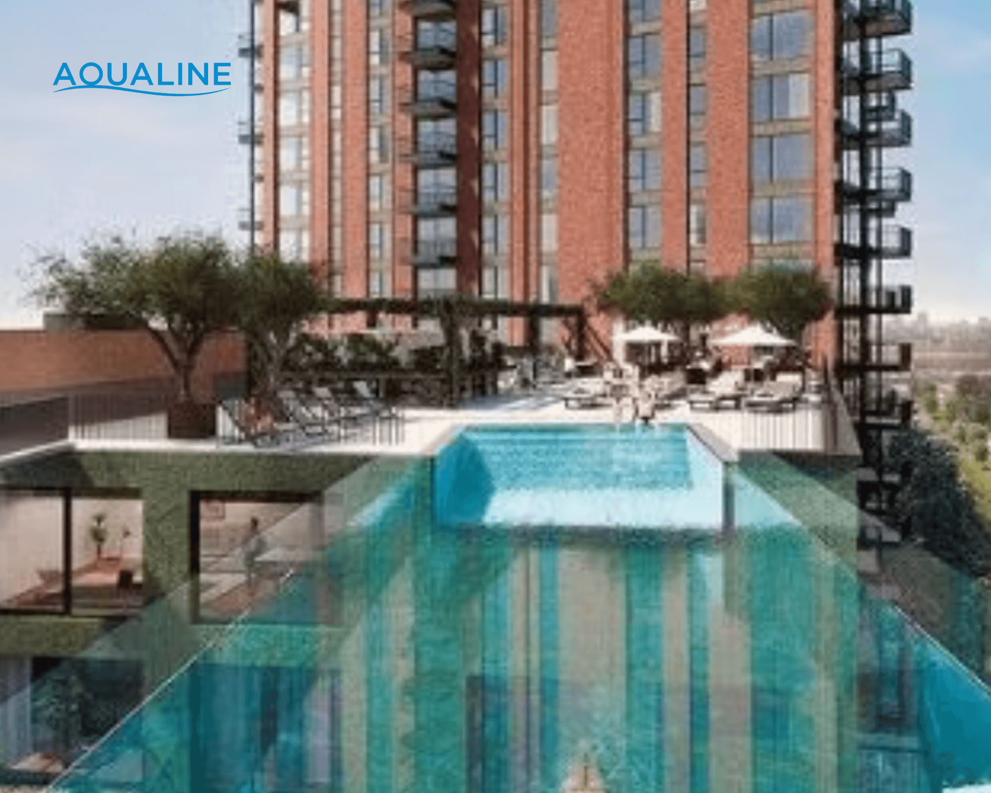 Bể bơi lơ lửng giữa trời - tạo hiệu ứng thị giác mạnh mẽ