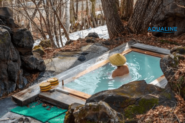thi công bồn tắm Onsen mini tại gia