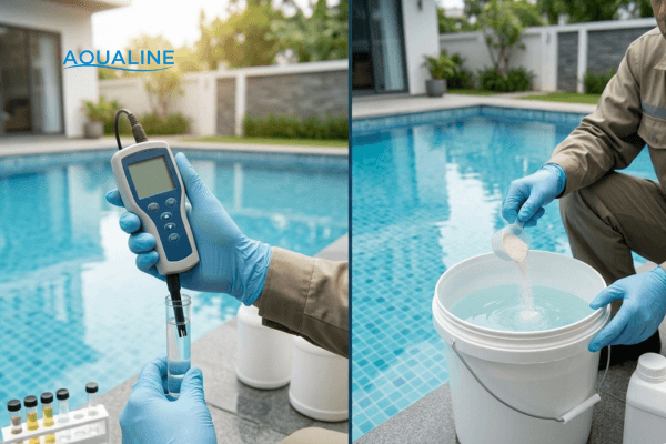 Cách Cân Bằng pH Hồ Bơi Hiệu Quả Chuẩn Kỹ Thuật