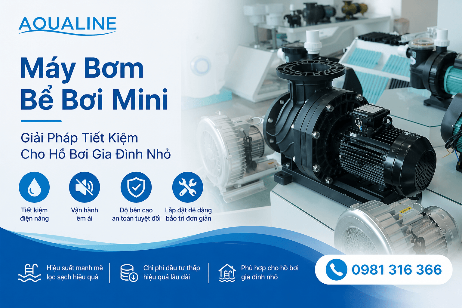 Máy Bơm Bể Bơi Mini