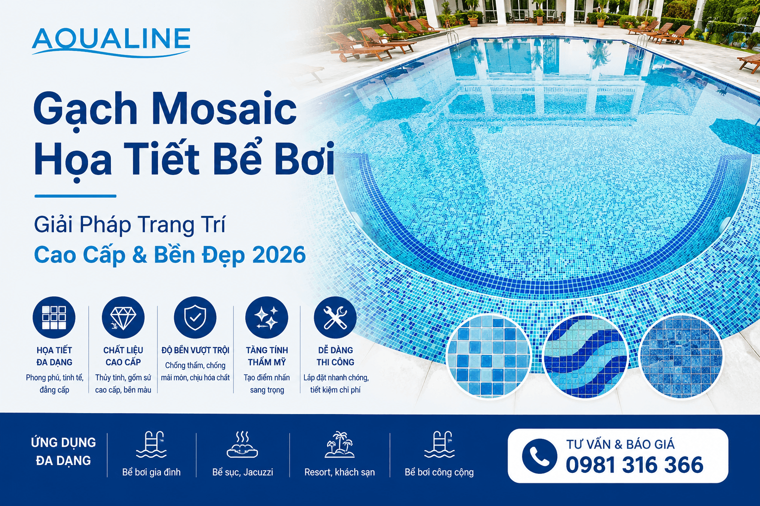 Gạch Mosaic Họa Tiết