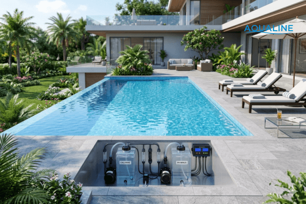 thiết bị châm hoá chất tự động 
