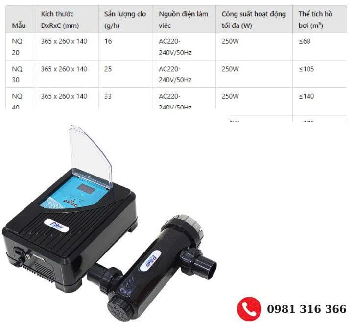 Máy điện phân muối NQ